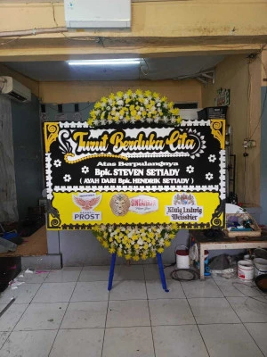 Papan Bunga di Kemanggisan
