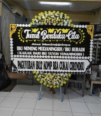 Papan Bunga di Kemanggisan